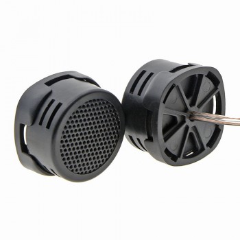 ZYHW Brand 2 Pcs Black Plastic Dome Car Auto Tweeter Speakers