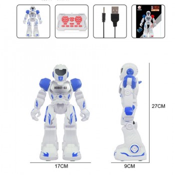 Blueamp;Red Infrared Remote Control Intelligent Robot Programming Toys High Tech Dancing English Language RC Toy For Children Gifts