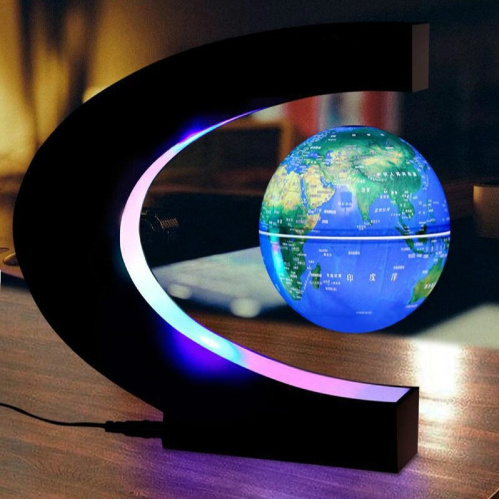 LED Magnetic Globe World Map Floating Table Night Light maglev Desk Lamp For Birthday Gift Home Decoration