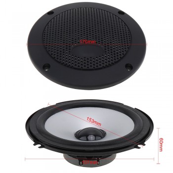 2pcs 6 Inch 120W Car HiFi Coaxial Speaker Vehicle Door Auto Audio Music Stereo Full Range Frequency Speakers for Cars
