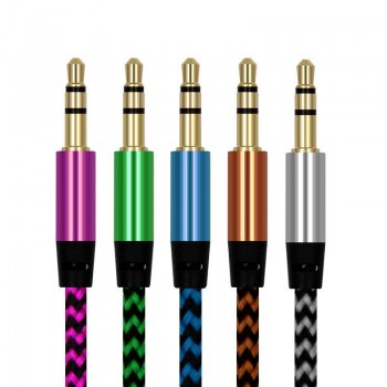 New 3.5mm Jack Audio Cable Jack 3.5 mm Male to Male Cloth Audio Aux Cable For iPhone Car Headphone Speaker Wire Line Aux Cord