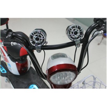 1 Paired AV - M183 Motorcycle Waterproof Loudspeaker Electric Car HiFi Full Range Motorbike Modified Speakers 12V Car Horn