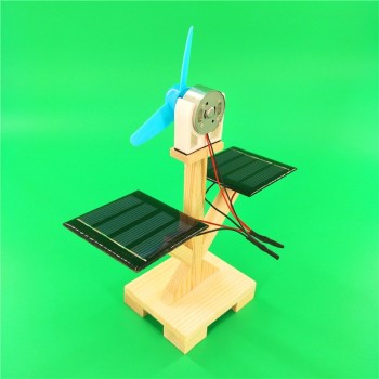 New DIY Solar Fan Model Building Material Kits Hybrid Drive Science Experiment Discovery Toys Creative Educational