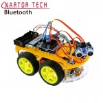 Smart Car Robot Smart Bluetooth Car Tracking Avoid Obstacles 1602 LCD Atmega-328P Line Tracking Graphic Programming