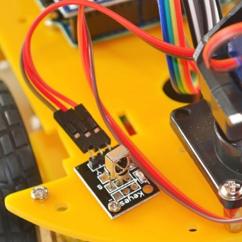 Smart Car Robot Smart Bluetooth Car Tracking Avoid Obstacles 1602 LCD Atmega-328P Line Tracking Graphic Programming