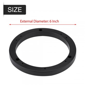 2Pcs Universal Speaker Pad  Car Stereo Speaker Insulation Ring Horn Pad Gasket 6.5 Inch