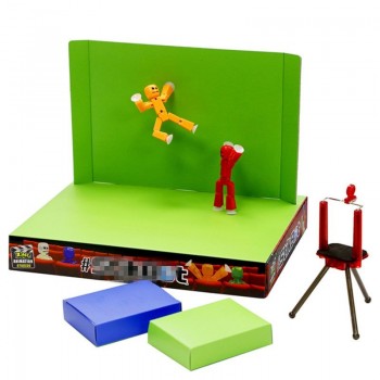Stik Sucker Robot Z Animation Movie DIY Studio Magic Changing Screen Weapon Model Building Kit Stikbox Toys Back to School Gift