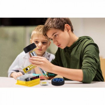 YANZCHILD New Tomo STEM Robot 2-in-1 Transformable and Programmable APP Controlled Robot Vehicle Kit for Kids Age 8+