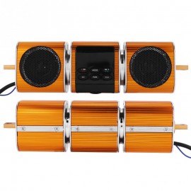 New Motorcycle Motorbike MP3 Music Player Speakers Bluetooth Stereo Speaker FM Radio Waterproof Adjustable Bracket Audio Player