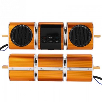 New Motorcycle Motorbike MP3 Music Player Speakers Bluetooth Stereo Speaker FM Radio Waterproof Adjustable Bracket Audio Player
