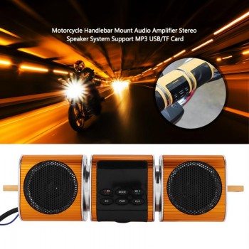 New Motorcycle Motorbike MP3 Music Player Speakers Bluetooth Stereo Speaker FM Radio Waterproof Adjustable Bracket Audio Player