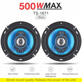 2pcs 12V 6 Inch 500W 2 Way Car Coaxial Auto Audio Music Stereo Full Range Frequency Hifi Speakers Non-destructive Installation