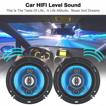 2pcs 12V 6 Inch 500W 2 Way Car Coaxial Auto Audio Music Stereo Full Range Frequency Hifi Speakers Non-destructive Installation