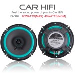 2pcs 6 Inch 80W 12V Car HiFi Coaxial Speaker Vehicle Door Auto Audio Music Stereo Full Range Frequency Loudspeaker for Cars