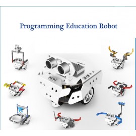 LED Light DIY Scratch Programming Robot Car Multiple Shapes Creative Education Robot Toy Kit