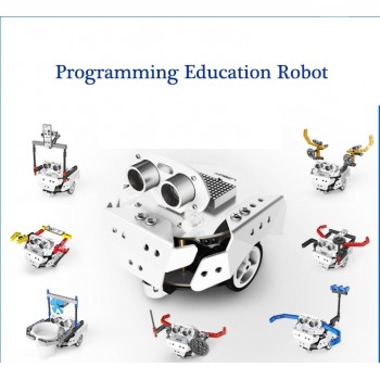 LED Light DIY Scratch Programming Robot Car Multiple Shapes Creative Education Robot Toy Kit