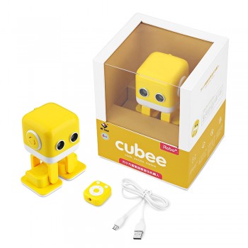 Cubee APP Control Intelligent Dancing Gesture RC Robot RTR - Yellow/Blue Toy Robot For Kids Gift