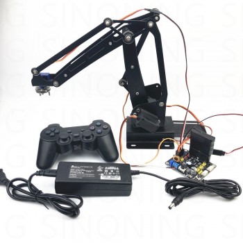 Arduino 4dof robot arm ABB industrial palletizing stainless steel remote control PS2