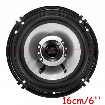Audew 1Pair 12V 400W Car Speaker 6 Car Subwoofer Coaxial Speaker Car Rear/Front Door Audio Music Stereo 2 Way Coxial Speakers