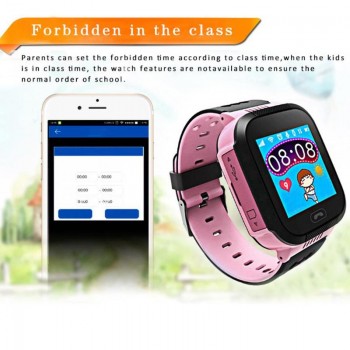 Kids Smart Watch Wristwatch 1.44 Inches Touch Screen LBS Positioning Watch Lighting SOS Watch SIM Calls Voice Chat for Children