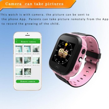 Kids Smart Watch Wristwatch 1.44 Inches Touch Screen LBS Positioning Watch Lighting SOS Watch SIM Calls Voice Chat for Children
