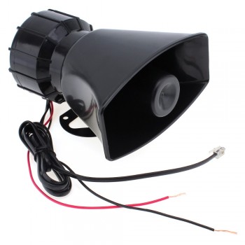 100W 12V 5 Sounds Motorcycle Car Truck Speaker Loud Siren Horn 105db With MIC Microphone