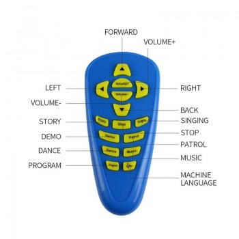 Blue RC Robot DIY Gesture Sensor  Assembled Sing Dance Action Figure Follow Robot Kids Children Educational Toys Birthday Gift