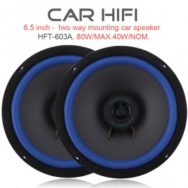 2pcs 6.5 Inch 80W Car HiFi Coaxial Speaker Vehicle Audio Music Stereo Full Range Frequency Speakers for Cars