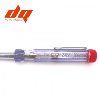 6-24V Test Pen Multi-purpose Tip Electric Pencil Electrician Test with Clip Special for Car Audio Tool Samll Size