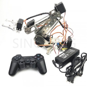 6dof Remote Control Robotic Arm arduino Stainless Steel with claw robot