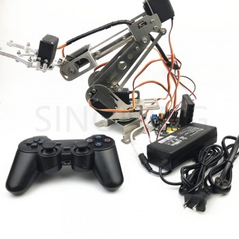 6dof Remote Control Robotic Arm arduino Stainless Steel with claw robot