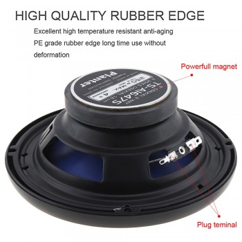 TS-A1647S 2pcs 6.5 Inch 250W Car HiFi Coaxial  Speaker Vehicle Door Auto Audio Music Stereo Full Range Frequency Speakers