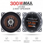 2pcs Universal 4 Inch 300W Car Coaxial  Auto Audio Music Stereo Full Range Frequency Hifi Speakers Non-destructive Installation