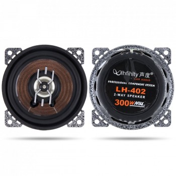 2pcs Universal 4 Inch 300W Car Coaxial  Auto Audio Music Stereo Full Range Frequency Hifi Speakers Non-destructive Installation