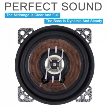 2pcs Universal 4 Inch 300W Car Coaxial  Auto Audio Music Stereo Full Range Frequency Hifi Speakers Non-destructive Installation