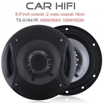 TS-G1641R  2pcs 6.5 Inch 400W Car HiFi Coaxial Speaker Vehicle Door Auto Audio Music Stereo Full Range Frequency Speakers