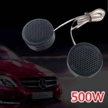 1Pair 500W Mini Dome Car Tweeter Speakers 2.8V Universal Vehicle Door Auto Audio Music Stereo Full Range Frequency Loudspeaker