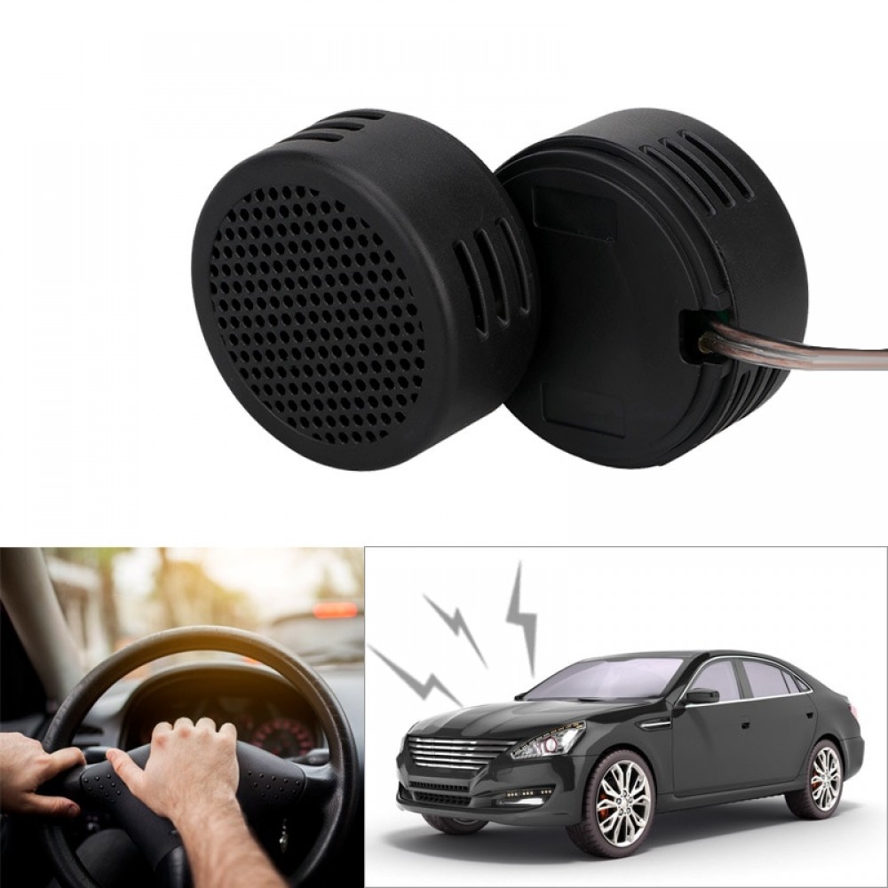 Sikeo 2Pcs Universal Mini Car Speakers High Efficiency Mini Car Tweeter Loudspeaker Super Power Audio Speakers Subwoofer