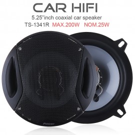 2pcs 5.25 inch 127mm 4ohm 200W Max 2 Way Car Coaxial Speaker Auto Audio Music Stereo Loudspeaker for Vehicle Door SubWoofer