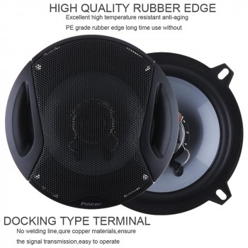 2pcs 5.25 inch 127mm 4ohm 200W Max 2 Way Car Coaxial Speaker Auto Audio Music Stereo Loudspeaker for Vehicle Door SubWoofer