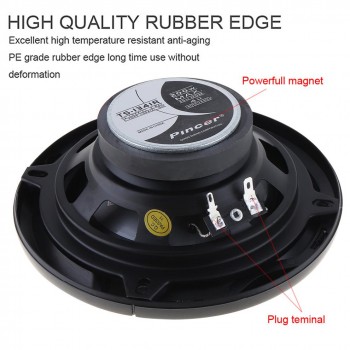 2pcs 5.25 inch 127mm 4ohm 200W Max 2 Way Car Coaxial Speaker Auto Audio Music Stereo Loudspeaker for Vehicle Door SubWoofer