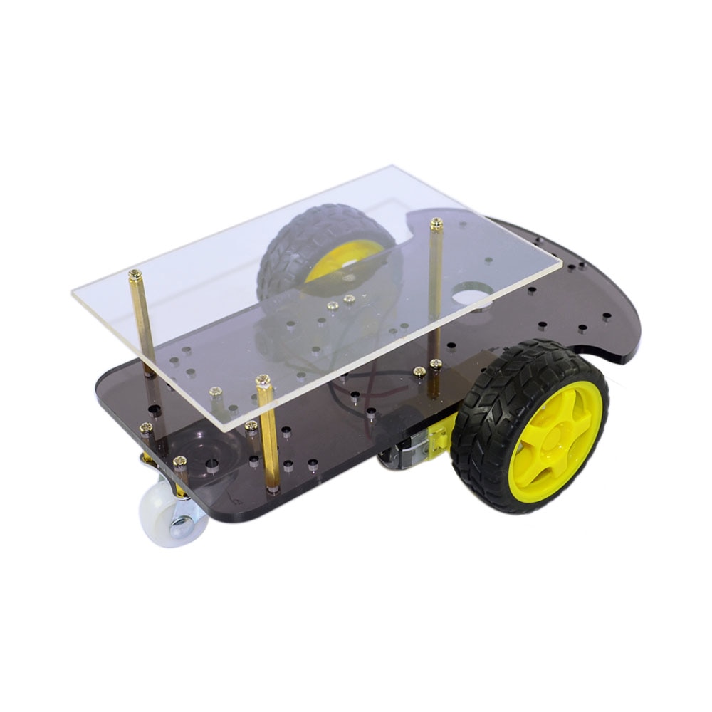 2 layer Line tracing smart car chassis tracing body extended version 2WD two wheel drive smart car KitMotor Smart Robot Car
