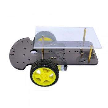 2 layer Line tracing smart car chassis tracing body extended version 2WD two wheel drive smart car KitMotor Smart Robot Car