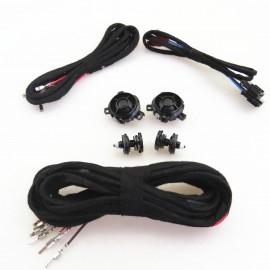 FHAWKEYEQ Rear Door Tweeter Buzzer Loudspeakers + Clip + Cable Connector Plug Pigtail For VW Rabbit Scirocco Jetta Golf MK5 MK6