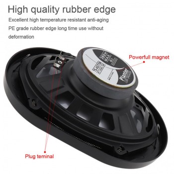 2 Pcs 5x7 Inch 380W Car HiFi Coaxial Speaker Vehicle Door Auto Audio Music Stereo Full Range Frequency Speakers