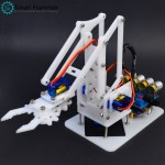 Creative Electric Metal Toy Remote Control DIY Assembly Robot Arm 4 Degrees Of Freedom Plastic Science Teaching Kit New