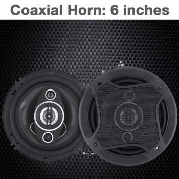 2Pcs 6 Inch 16cm 500W Car Coaxial  Auto Audio Music Stereo Full Range Frequency Hifi Speakers Non-destructive Installation