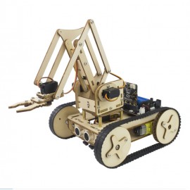 LED light DIY microbit Robot Expansion Board Robot Arm Trolley