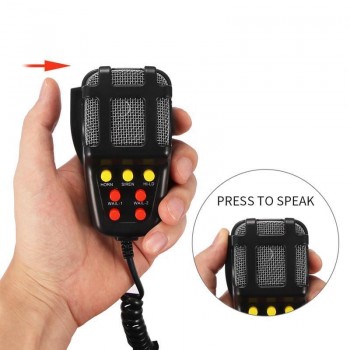 Car Siren Alarm Speaker Holder Tone Sound Car Recording Emergency Siren Car Siren Horn Mic PA Speaker System Amplifier Hooter