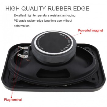 1Pair 4*6 Inch 120W Car HiFi Coaxial Speaker Universal Vehicle Door Auto Audio Music Stereo Full Range Frequency Speakers